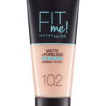 Maybelline Fit ME Matte + Poreless Liquid Foundation 102 Fair Ivory
