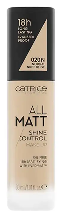 Catrice Foundation All Matt Shine Control 020N Neutral Nude Beige