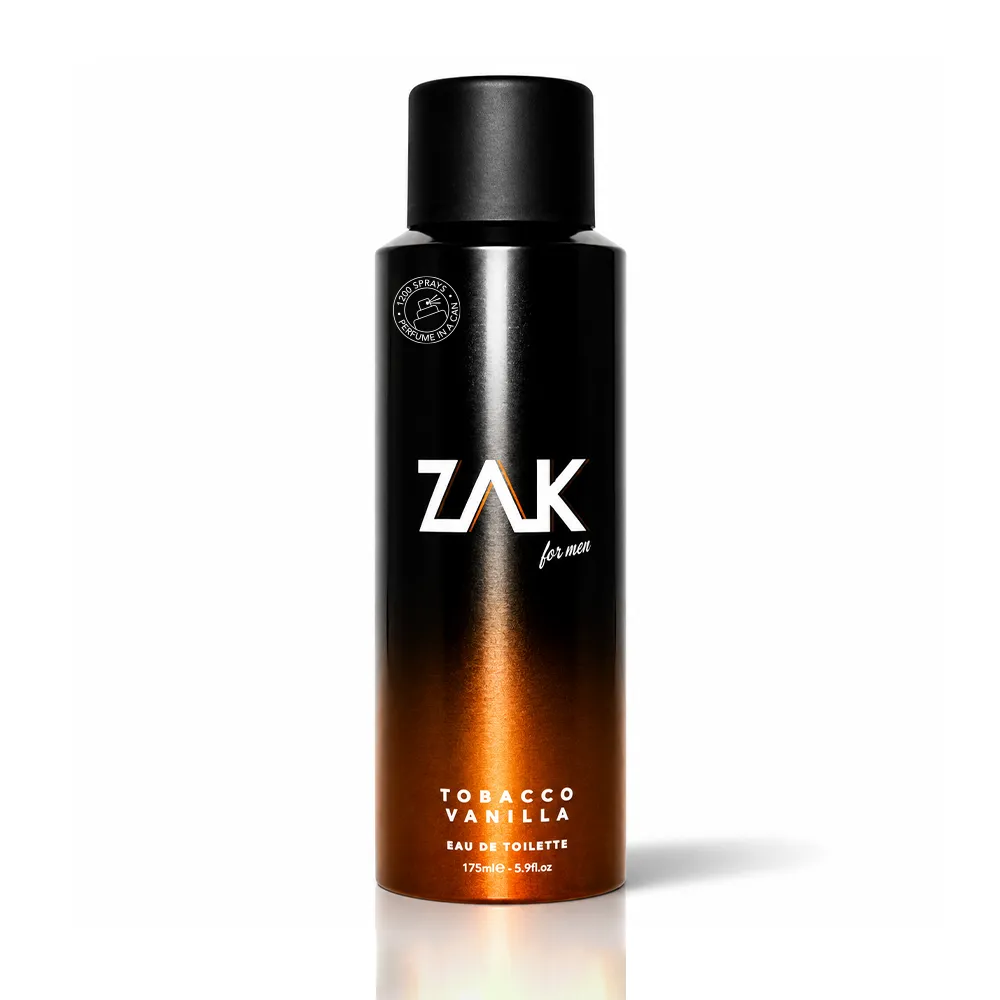 ZAK Long Lasting Premium Fragrance For Men Tobacco Vanilla 175ml