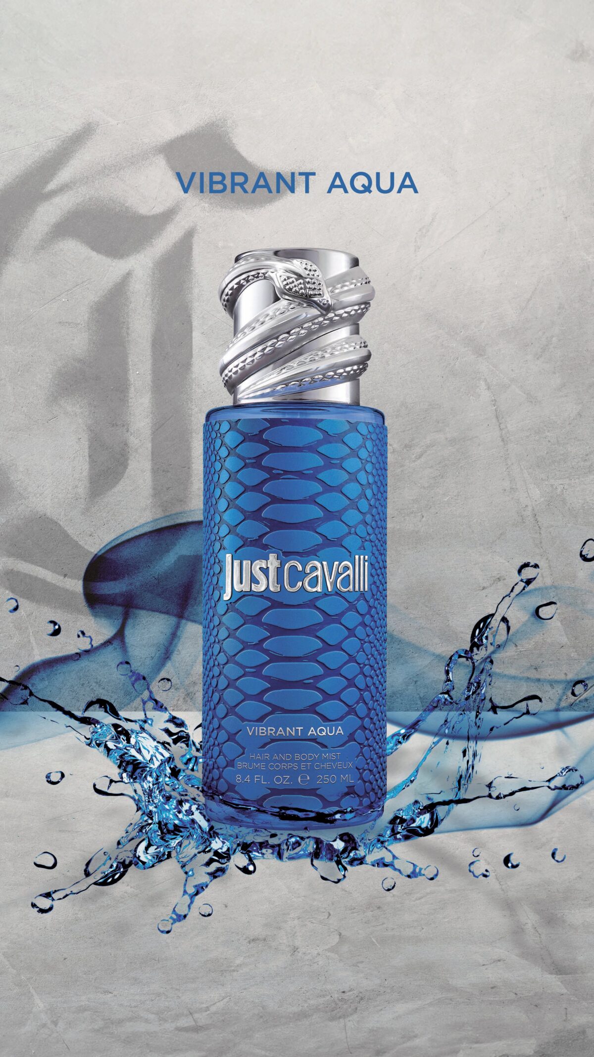 Roberto Cavalli Vibrant Aqua Body Mist For Her 250ml - Image 2
