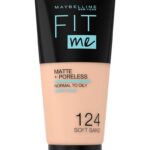 Maybelline Fit Me Matte + Poreless Liquid Foundation 124 Soft Sand